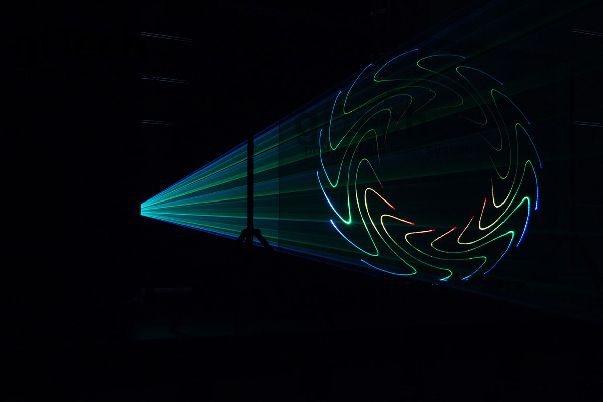 Laserscrim schwarz-metallic Bühnenstoff Licht