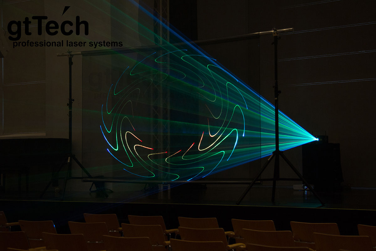 Laserscrim schwarz-metallic Bühnenstoff Licht