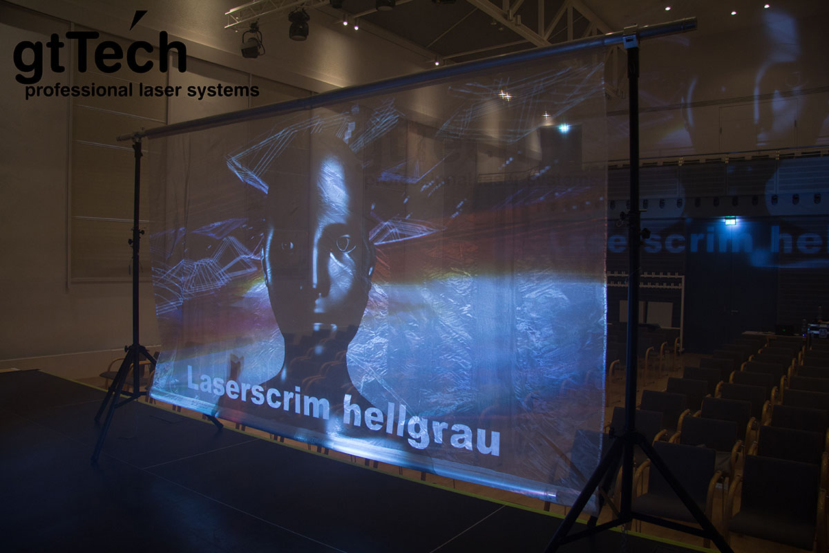 Laserscrim Lasergewebe grau-metallic Laserscrim grau-metallic