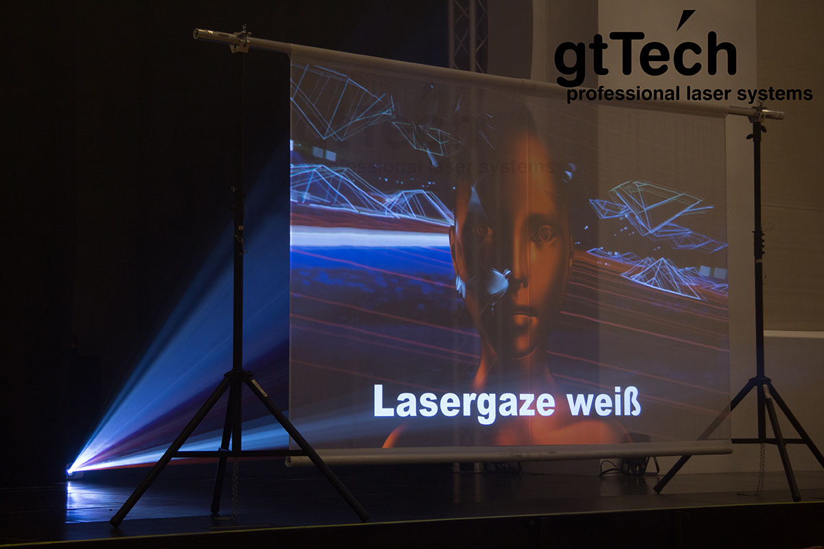 Stativ Set mit Lasergaze weiß