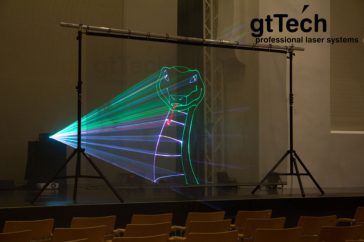 Stativ Set mit Laserscrim schwarz