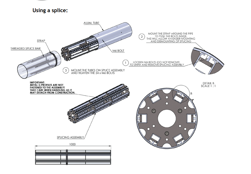 Splitting Option Motorleinwand