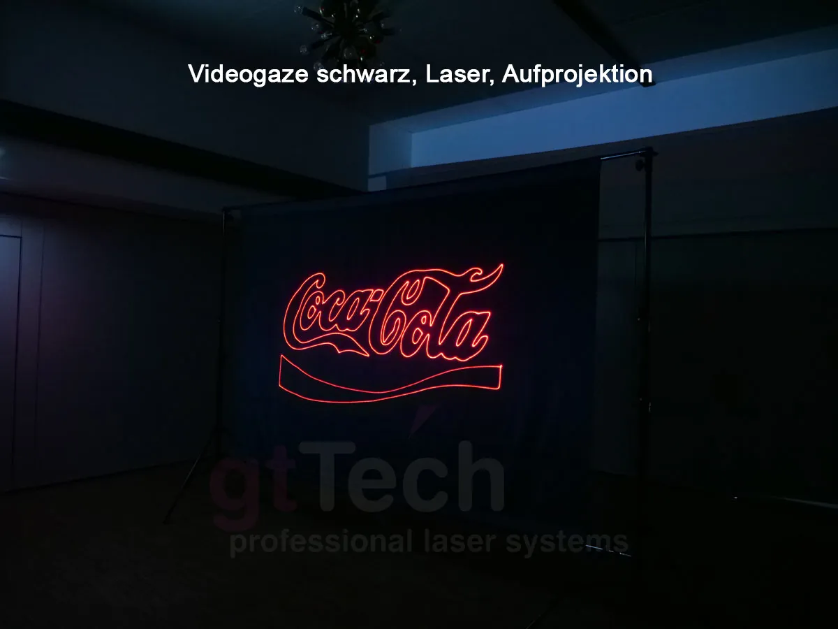 videogaze-schwarz-laser-aufprojektion